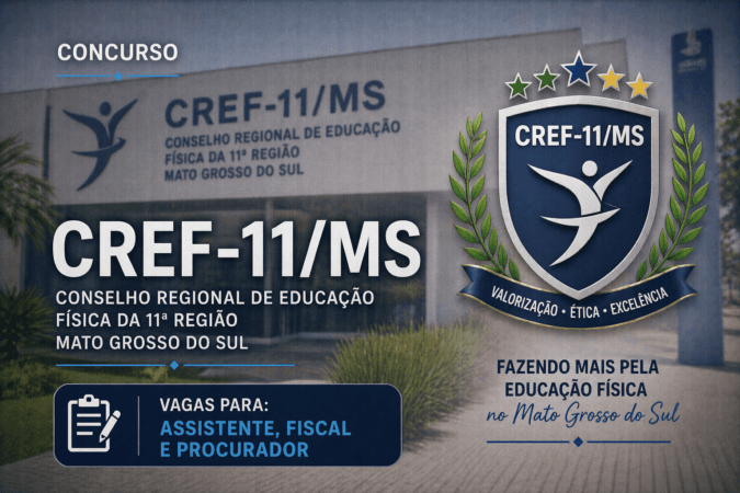 Concurso CREF-11/MS – Assistente, Fiscal e Procurador