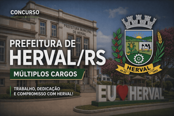 Concurso Prefeitura Herval/RS – Múltiplos Cargos