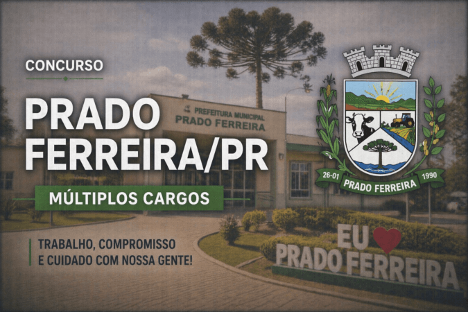 Concurso Prado Ferreira/PR – Múltiplos Cargos