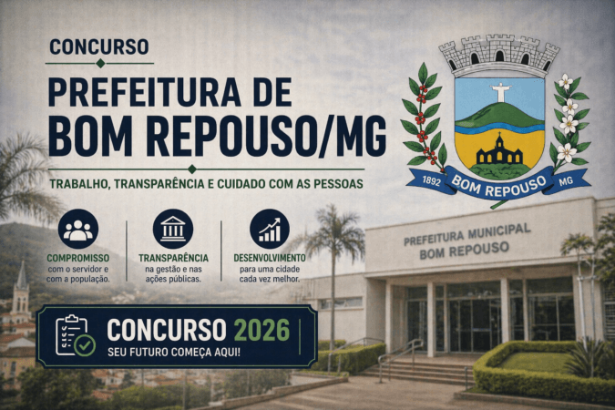 Concurso Prefeitura de Bom Repouso/MG