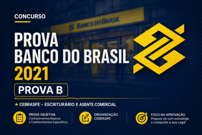 Prova Banco do Brasil 2021 | CESGRANRIO – Escriturário e Agente Comercial | Prova B