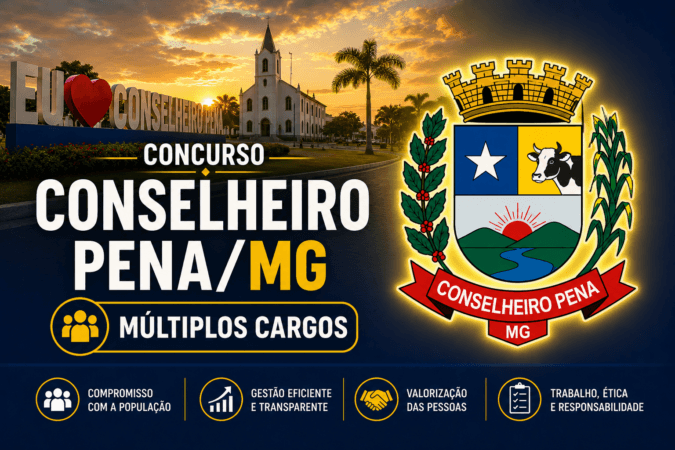 Concurso Conselheiro Pena/MG – Múltiplos Cargos