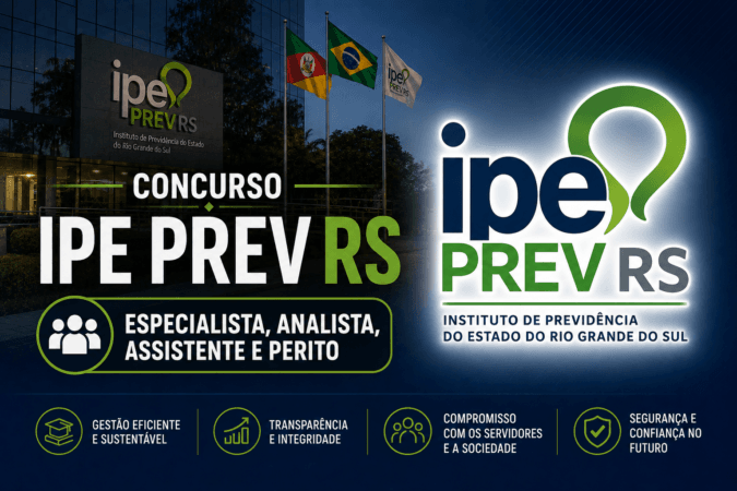 Concurso IPE Prev RS – Especialista, Analista, Assistente e Perito