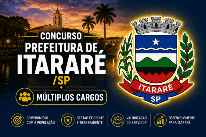 Concurso Prefeitura de Itararé/SP – Múltiplos Cargos
