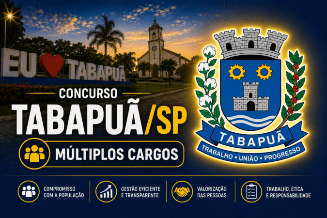 Concurso Tabapuã SP – Múltiplos Cargos