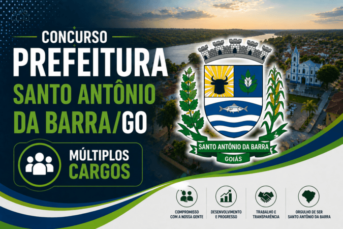 Concurso Prefeitura Santo Antônio da Barra/GO – Múltiplos Cargos