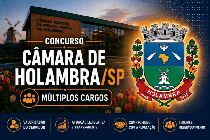 Concurso Câmara de Holambra/SP – Múltiplos Cargos