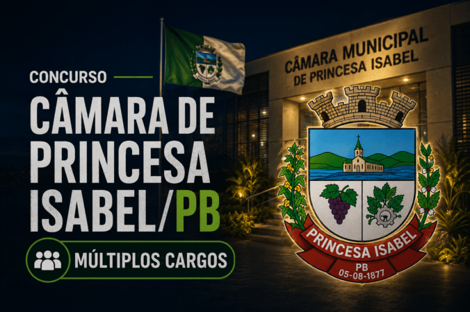 Concurso Câmara de Princesa Isabel/PB – Múltiplos Cargos