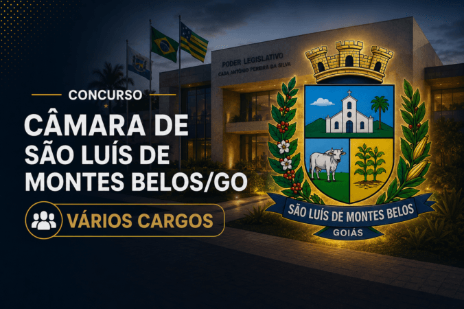 Concurso Câmara de São Luís de Montes Belos/GO – Vários Cargos