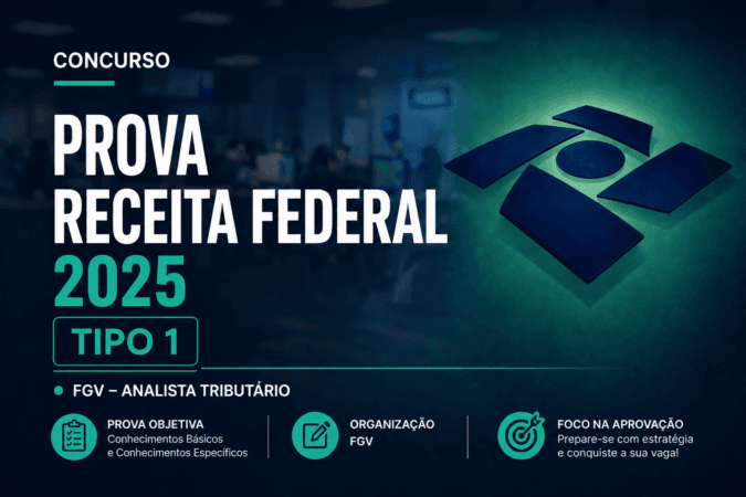 Prova Receita Federal 2025 | FGV – Analista Tributário | Tipo 1