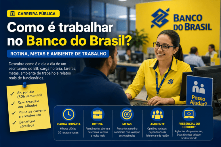 Como é trabalhar no Banco do Brasil? Rotina, metas e ambiente de trabalho
