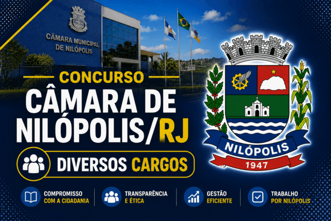 Concurso Câmara de Nilópolis/RJ – Diversos Cargos