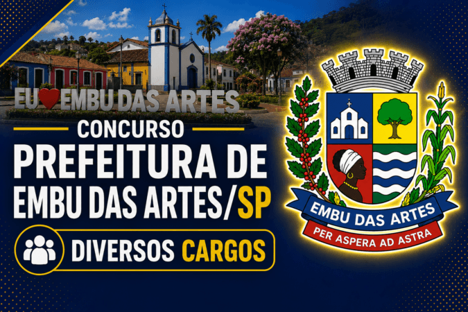 Concurso Prefeitura de Embu das Artes/SP – Cargos na Área da Saúde