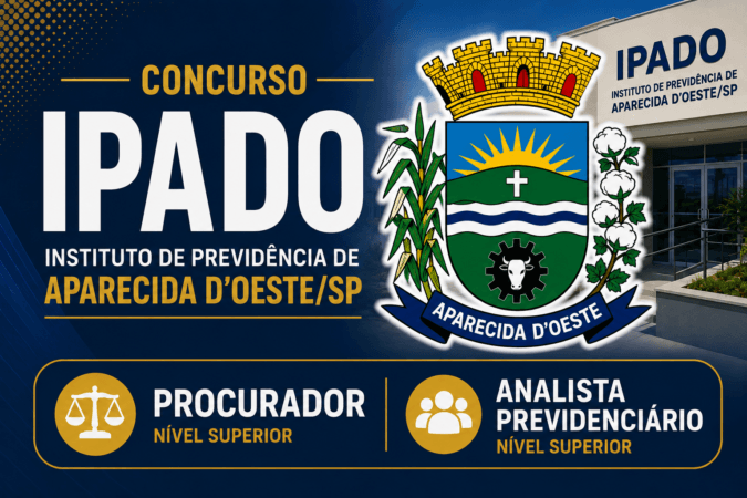 Concurso Instituto de Previdência de Aparecida D’Oeste/SP – Procurador e Analista Previdenciário
