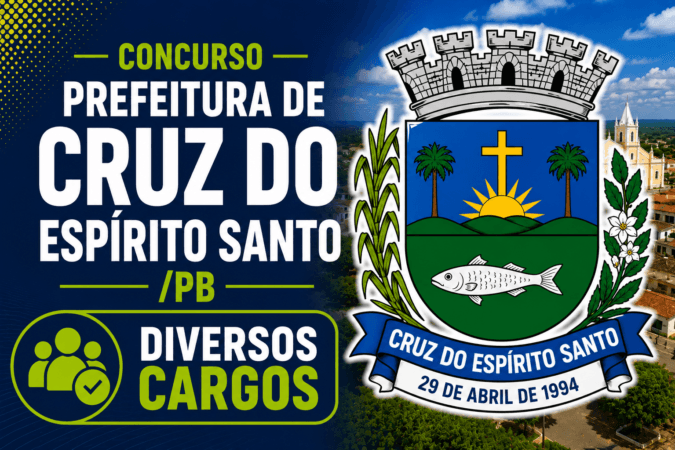 Concurso Prefeitura de Cruz do Espírito Santo/PB – Diversos Cargos