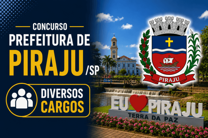 Concurso Prefeitura de Piraju/SP – Diversos Cargos