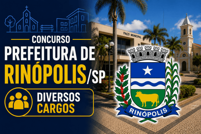 Concurso Prefeitura de Rinópolis/SP – Diversos Cargos