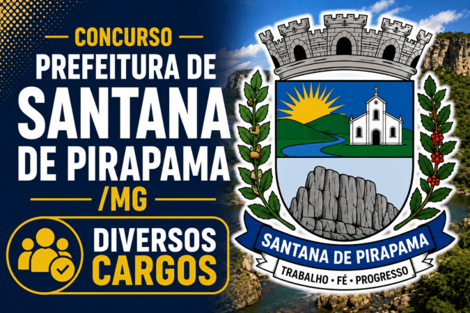 Concurso Prefeitura de Santana de Pirapama/MG – Diversos Cargos