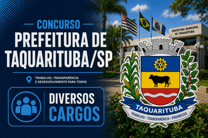 Concurso Prefeitura de Taquarituba/SP – Diversos Cargos
