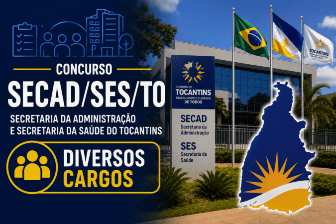 Concurso SECAD/SES/TO – Diversos Cargos