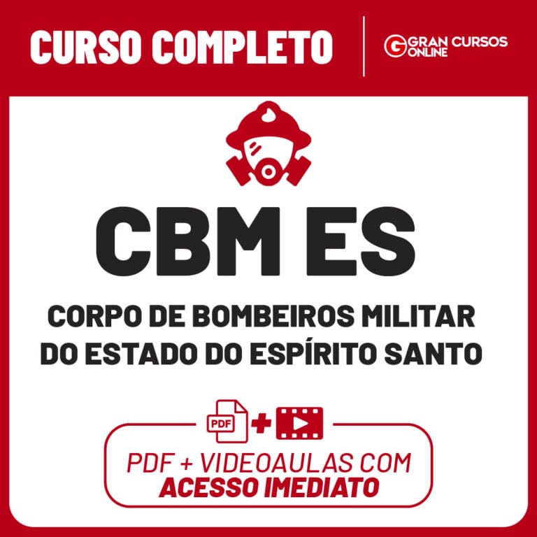 CBM ES – Corpo de Bombeiros Militar do Estado do Espírito Santo – Língua Portuguesa para o Curso de Formação de Oficiais (CFO) – Professores: Elias Santana e Márcio Wesley (Pré-edital)