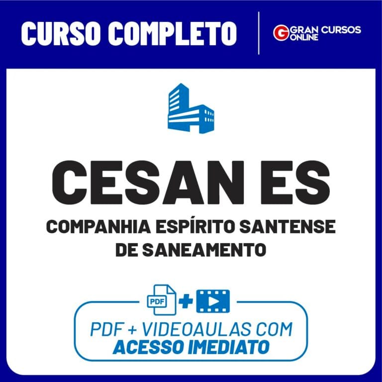 CESAN ES – Companhia Espírito Santense de Saneamento – Conhecimentos Comuns a Todos os Cargos/Função
