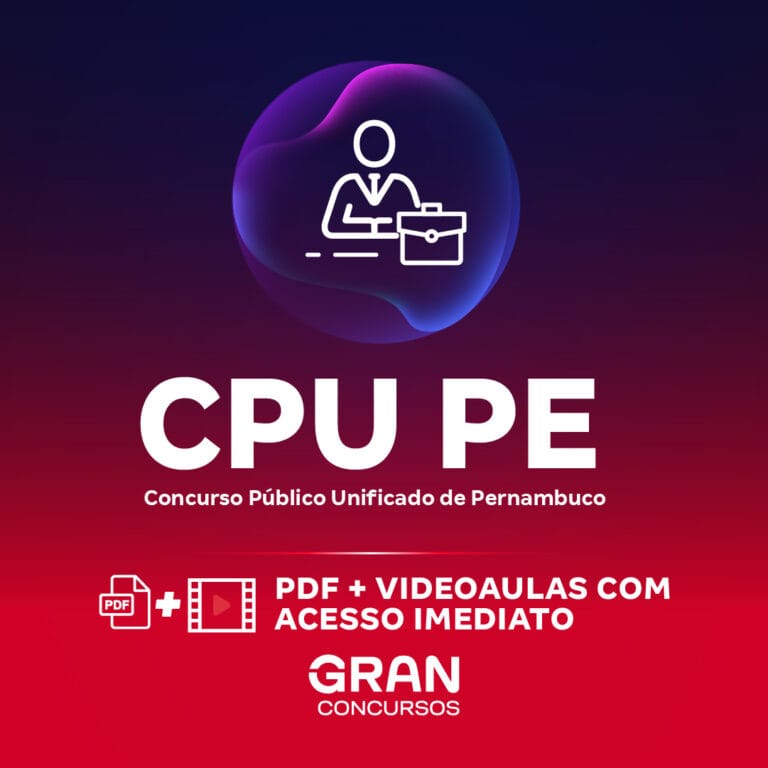 CPU PE – Concurso Público Unificado de Pernambuco – Conhecimentos Específicos para o Bloco 1 – Cargo 39A – Analista de Gestão em Metrologia e Qualidade Industrial – Especialidade: Analista Jurídico