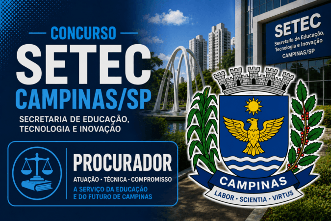 Concurso SETEC Campinas/SP – Procurador