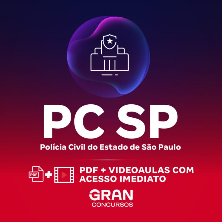 PC SP – Polícia Civil do Estado de São Paulo – Delegado de Polícia (Pré-Edital)