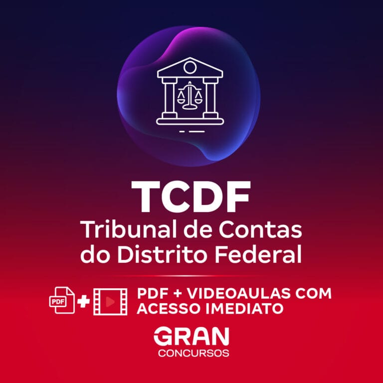 TCDF – Tribunal de Contas do Distrito Federal – Auditor de Controle Externo – Área Auditoria