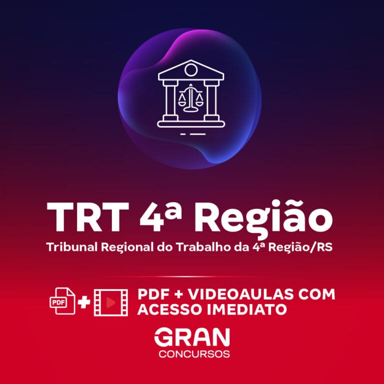 TRT 4ª Região (RS) – Tribunal Regional do Trabalho – Analista Judiciário – Área: Tecnologia da Informação (Pré-Edital)