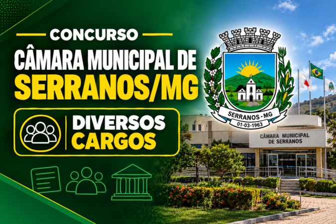 Concurso Câmara Municipal de Serranos/MG – Diversos Cargos