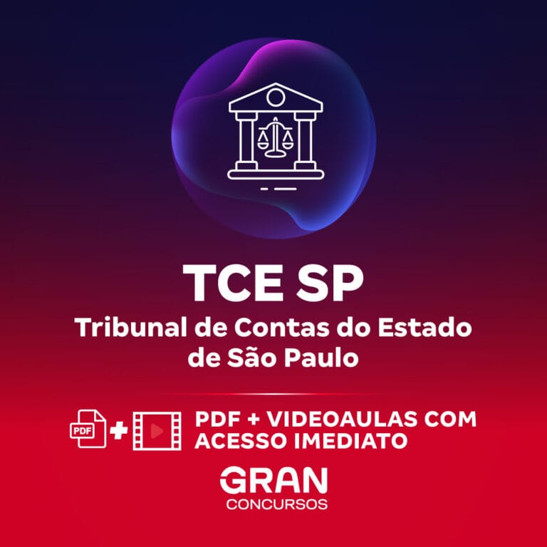 TCE SP – Tribunal de Contas do Estado de São Paulo – Auditor de Controle Externo – DIPE – Tecnologia da Informação (Pós-Edital)